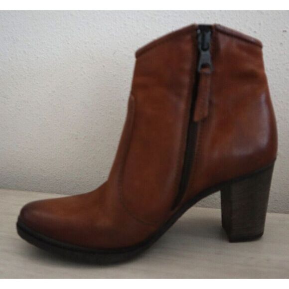 Miz Mooz 580269-101 Women Sz 36 US 5.5-6 Brandy Brown Leather Rico Booties - Picture 5 of 14